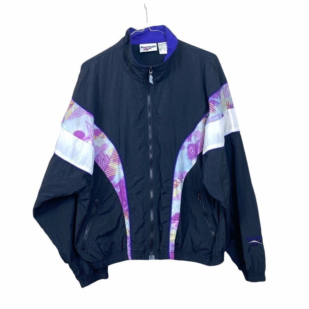 Vintage Reebok Wind Breaker Rain Jacket Coat